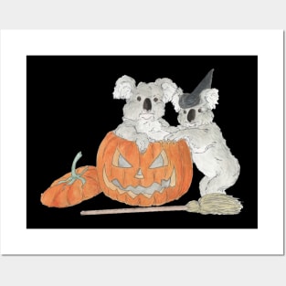 Halloween Koala Posters and Art